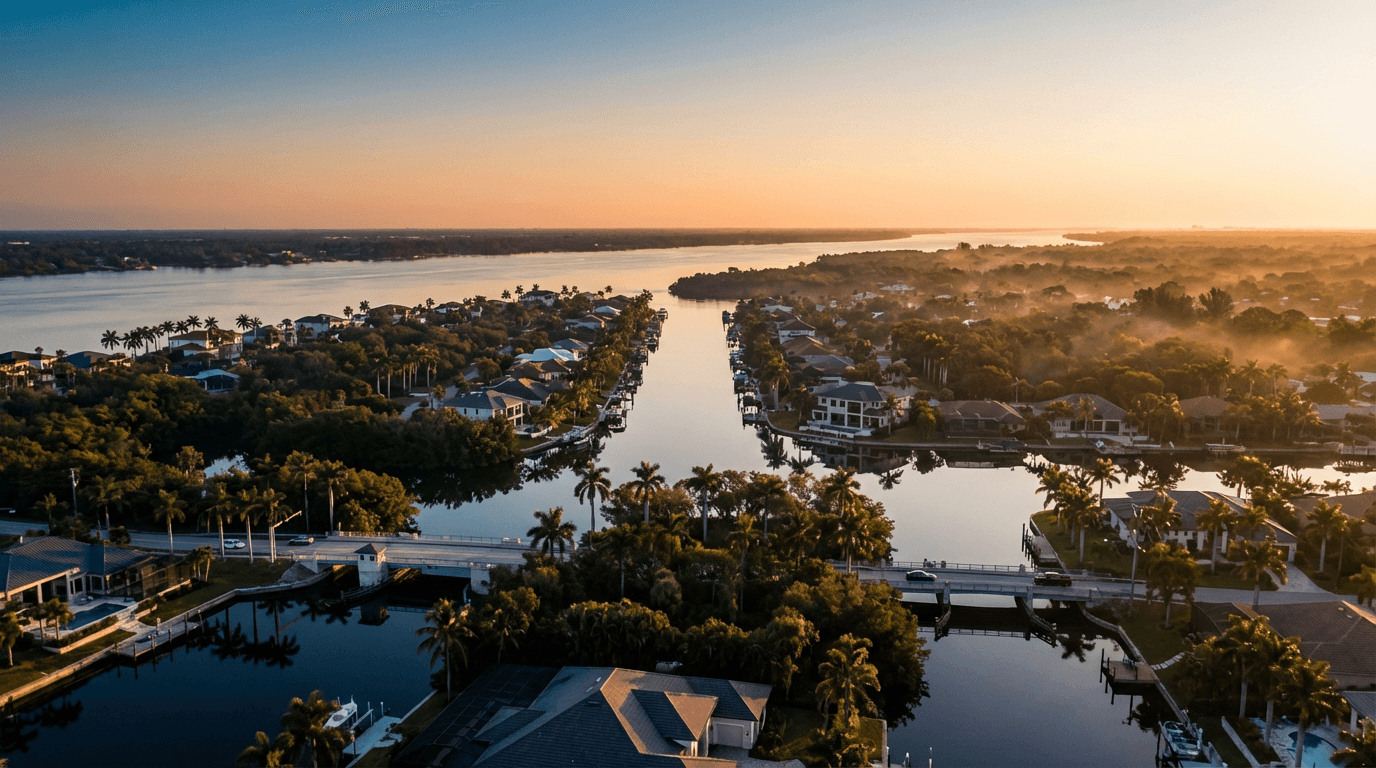 Cleared and graded residential lot ready for construction in Fort Myers